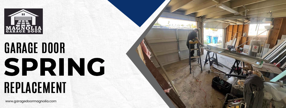 Garage door spring replacement